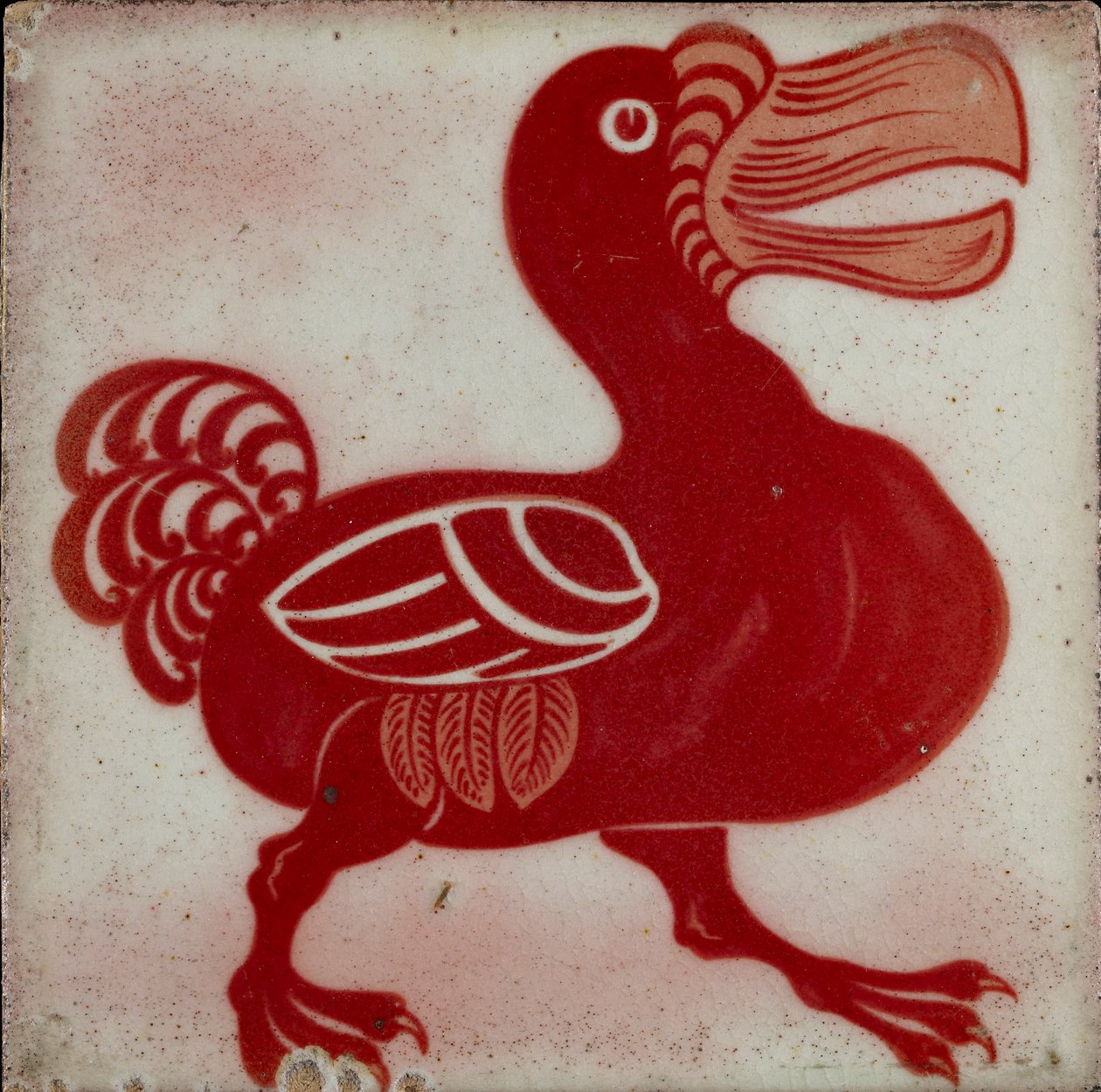 Flise med dodo, 1882-1888 af William Frend De Morgan
