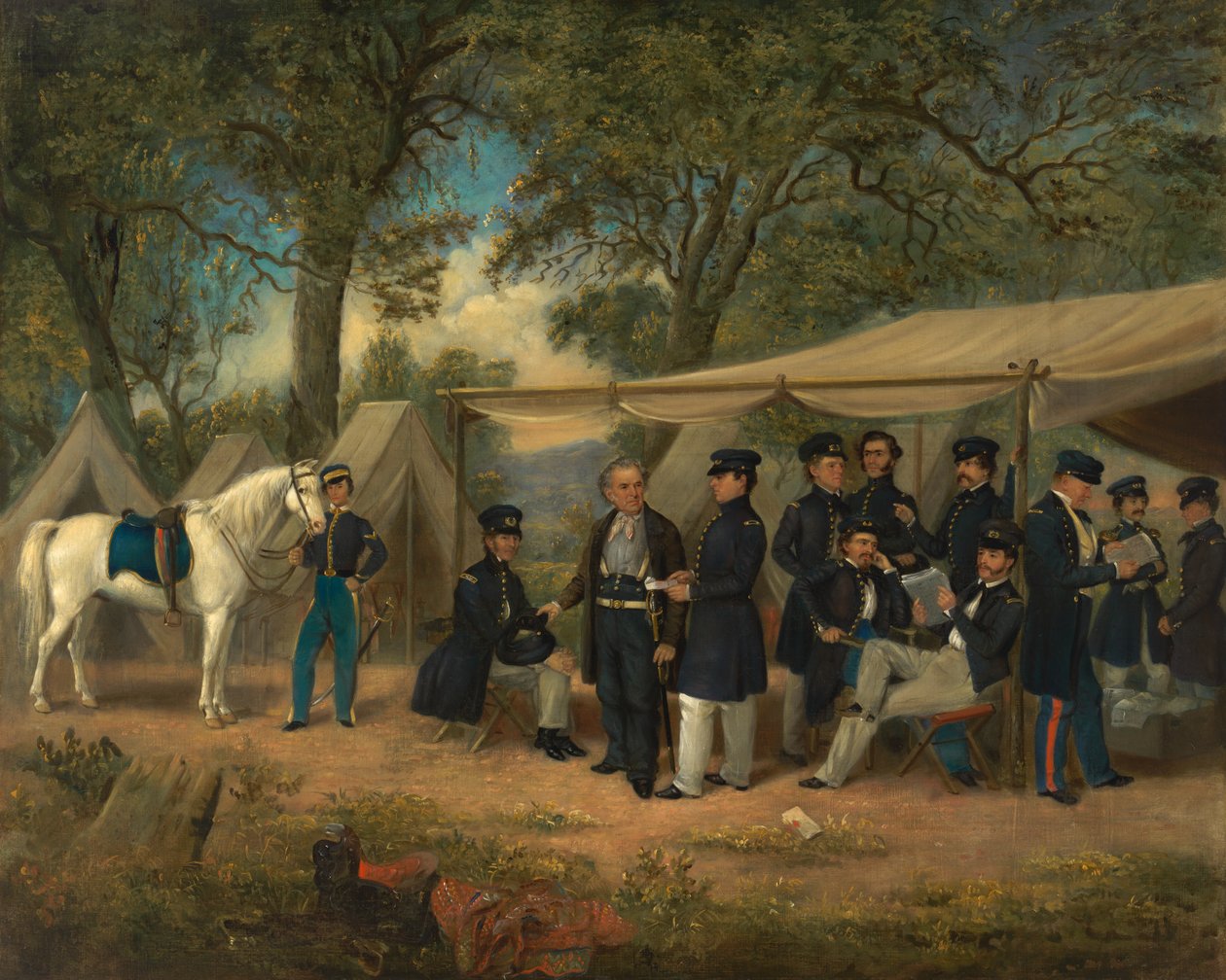 Zachary Taylor ved Walnut Springs, 1847. af William Garl Browne