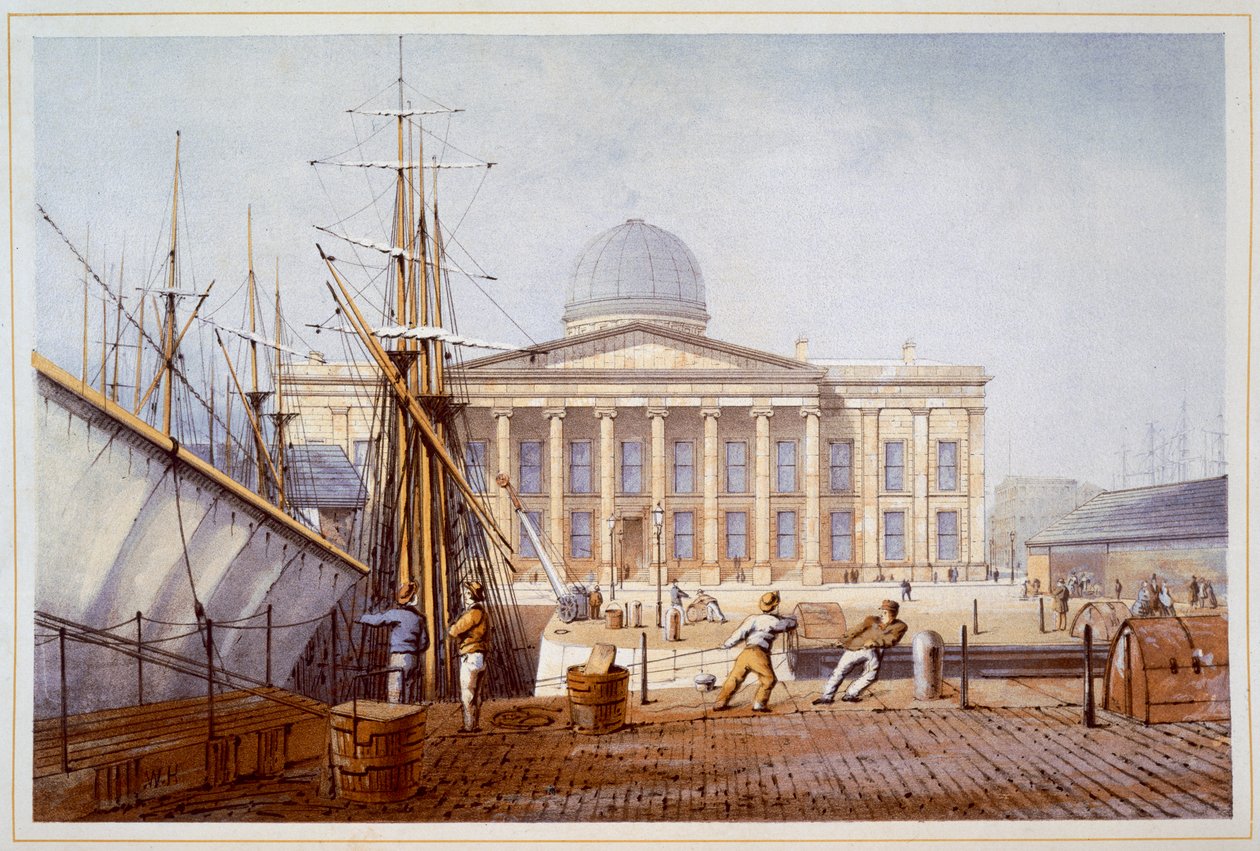 The Customs House and Revenue Building, Liverpool, 1864 af William Gawin Herdman