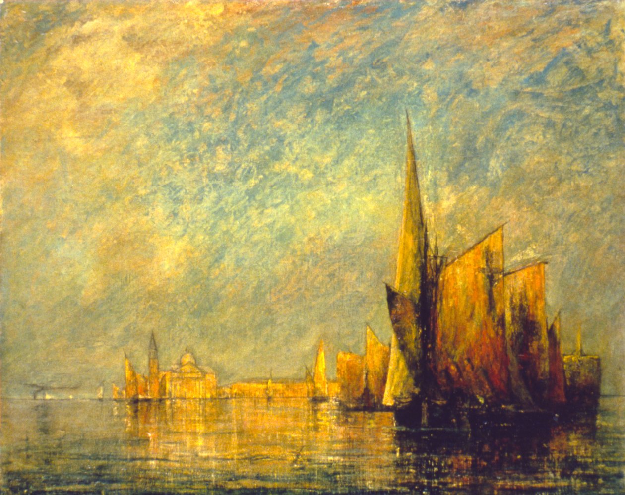 Solnedgang, San Giorgio, slutningen af det 19.-begyndelsen af det 20. århundrede. af William Gedney Bunce