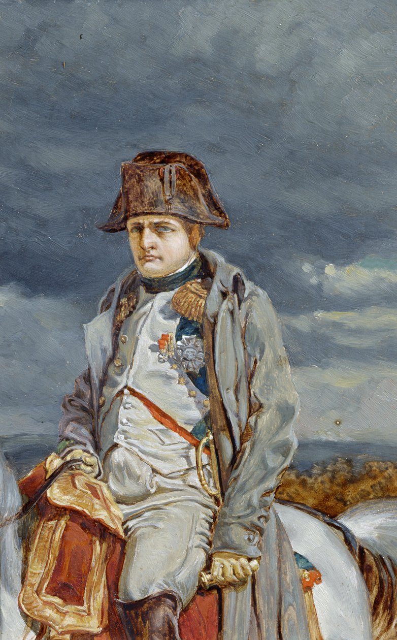 Napoleon i 1814 (efter Meissonier) (olie på pap) af William Gersham Collingwood