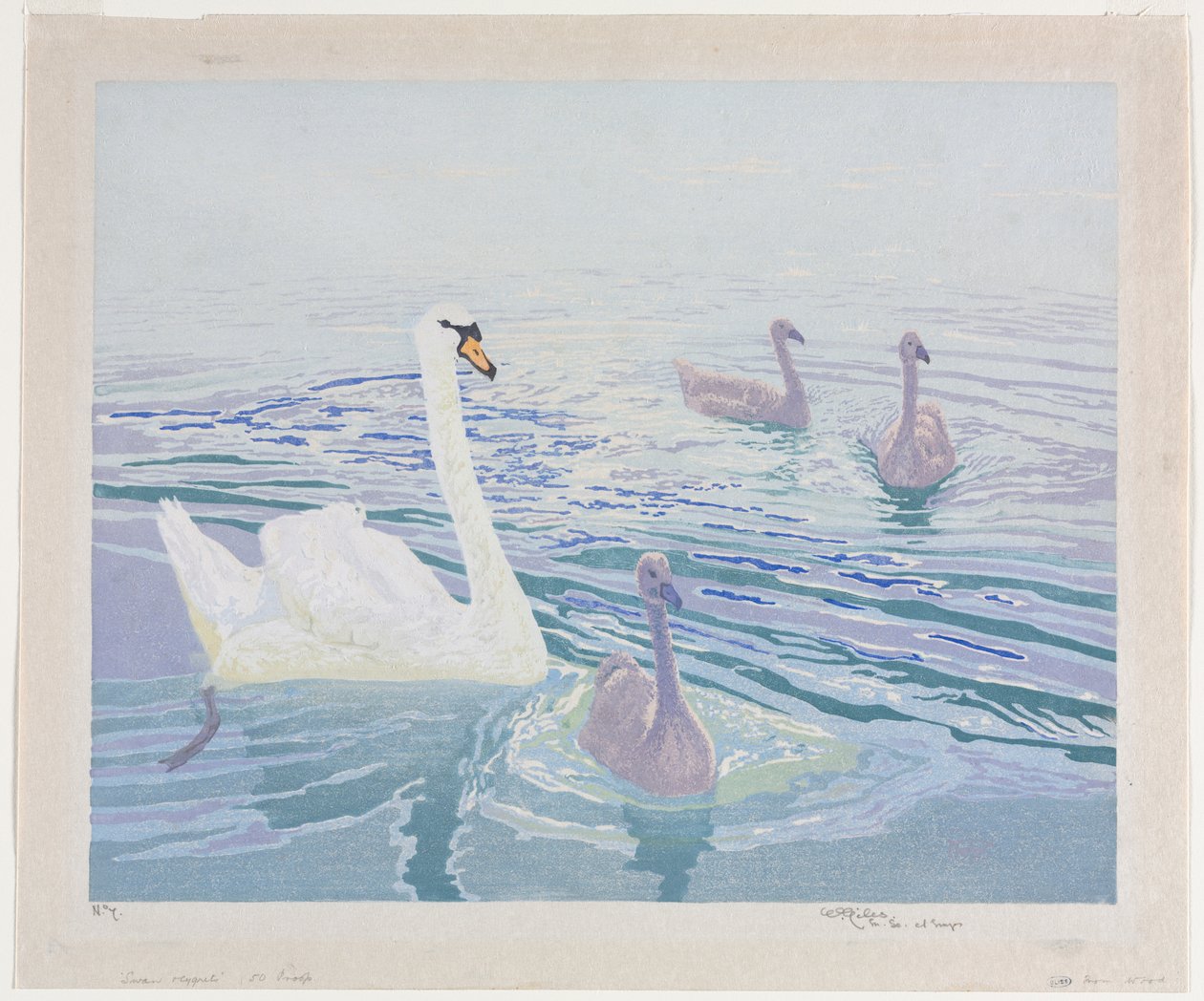 Svaner og Cygnets af William Giles