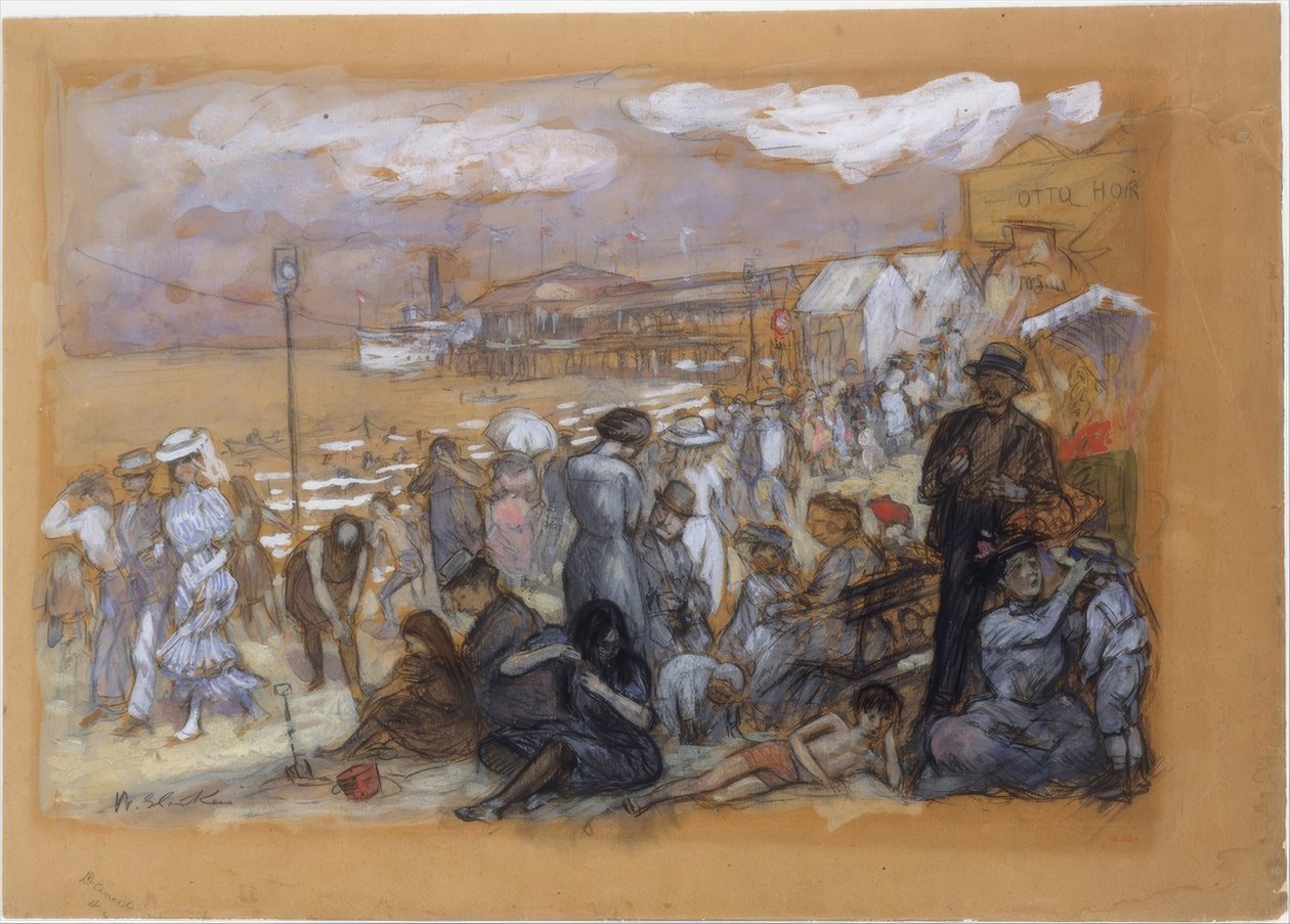 Eftermiddag på Coney Island af William Glackens