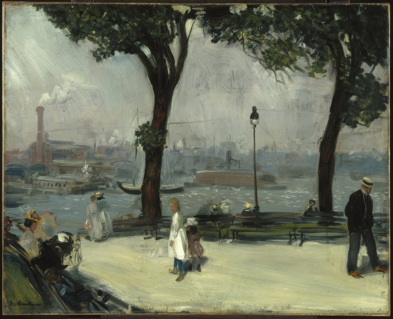East River Park af William Glackens
