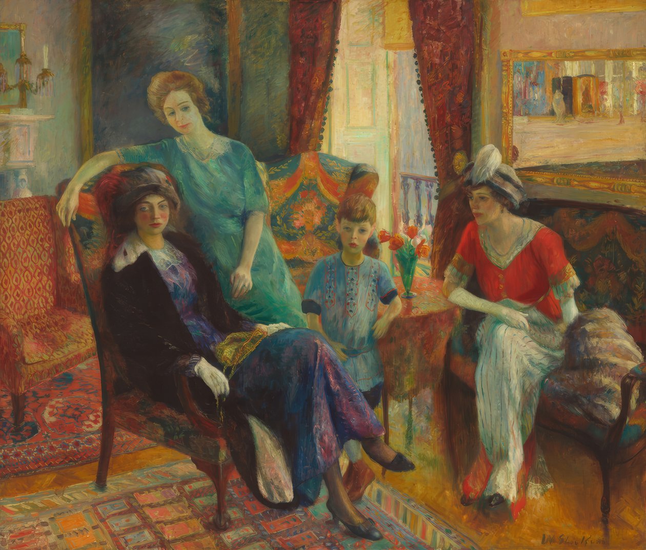 Familiegruppe af William Glackens