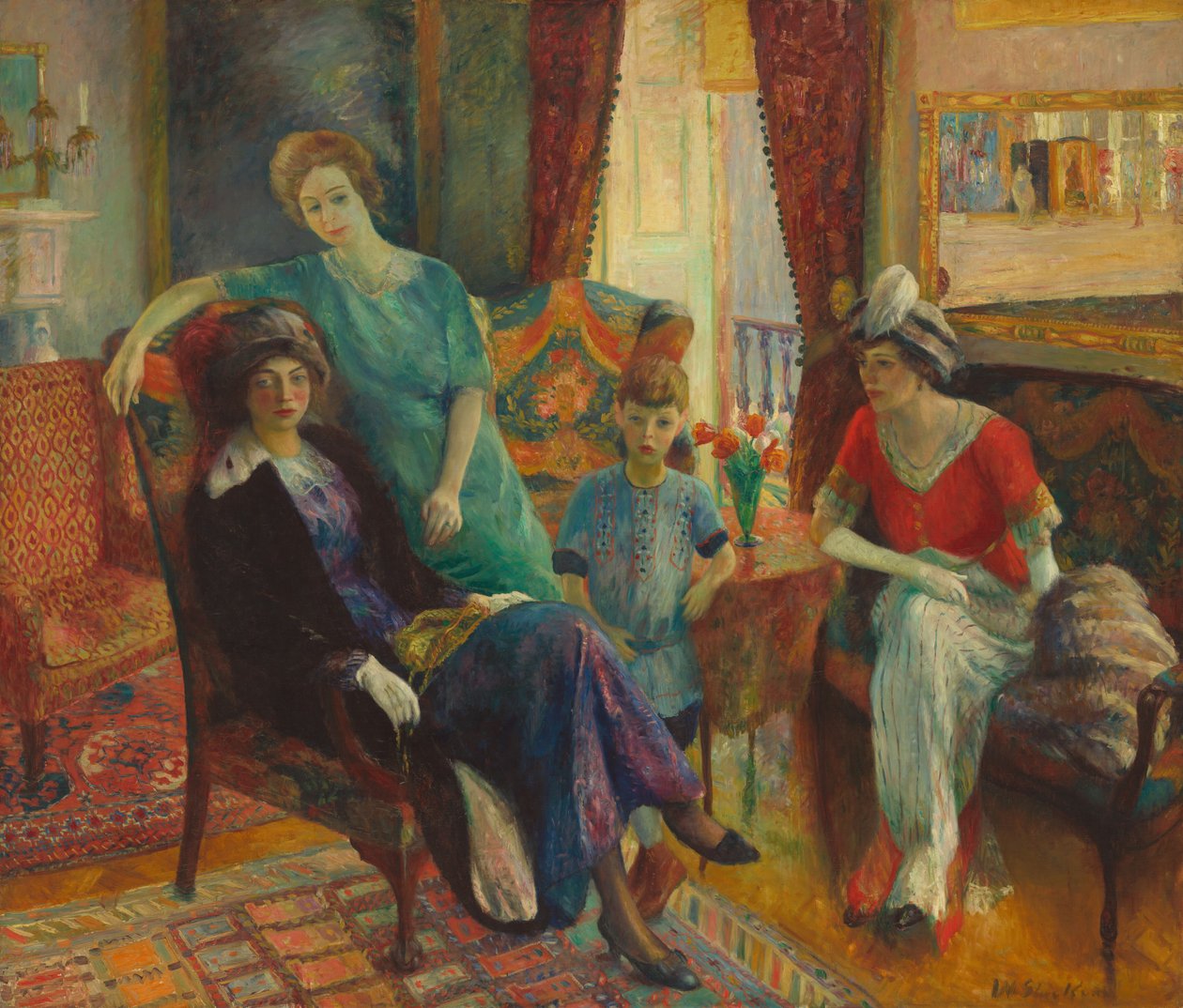 Familiegruppe af William Glackens