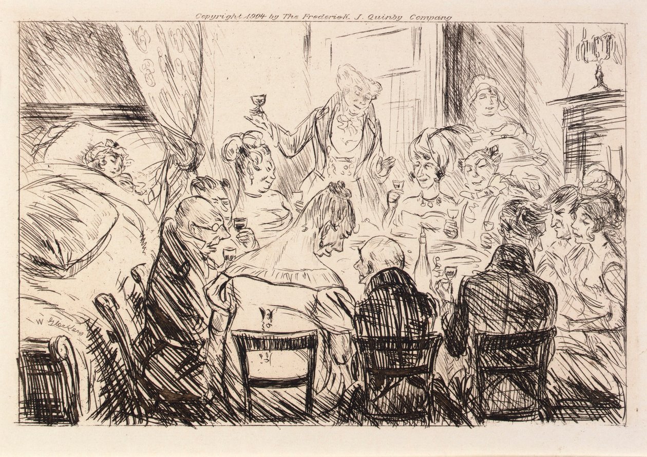 Der hørtes intet andet end klirren af tallerkener og gafler af William Glackens