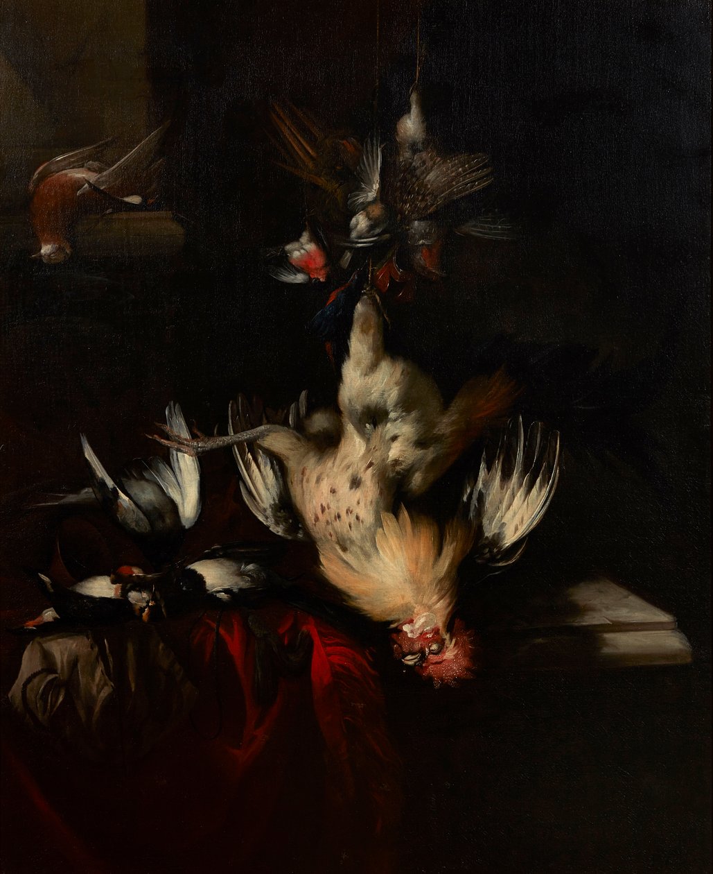 A Still Life of Dead Game and Songbirds (olie på lærred) af William Gowe Ferguson