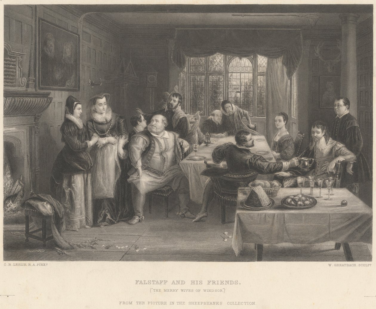 Falstaff og hans venner af William Greatbach