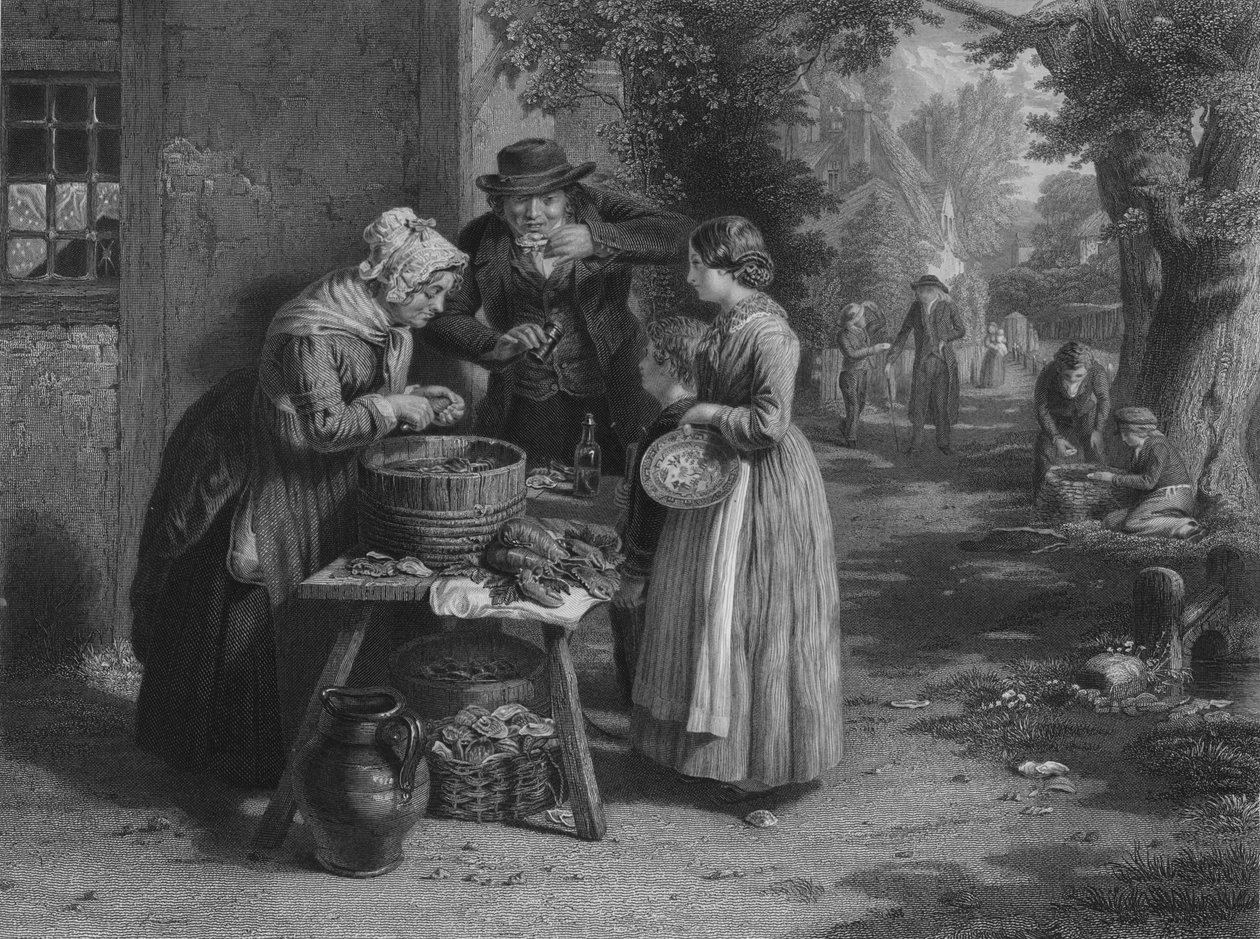 Den første dag af østers, 1863 af William Greatbach