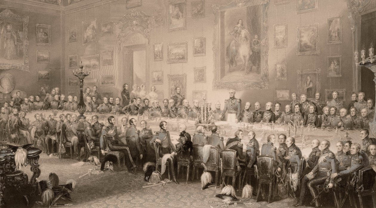 Waterloo-banketten i Aspley House 18. juni 1836. af William Greatbach