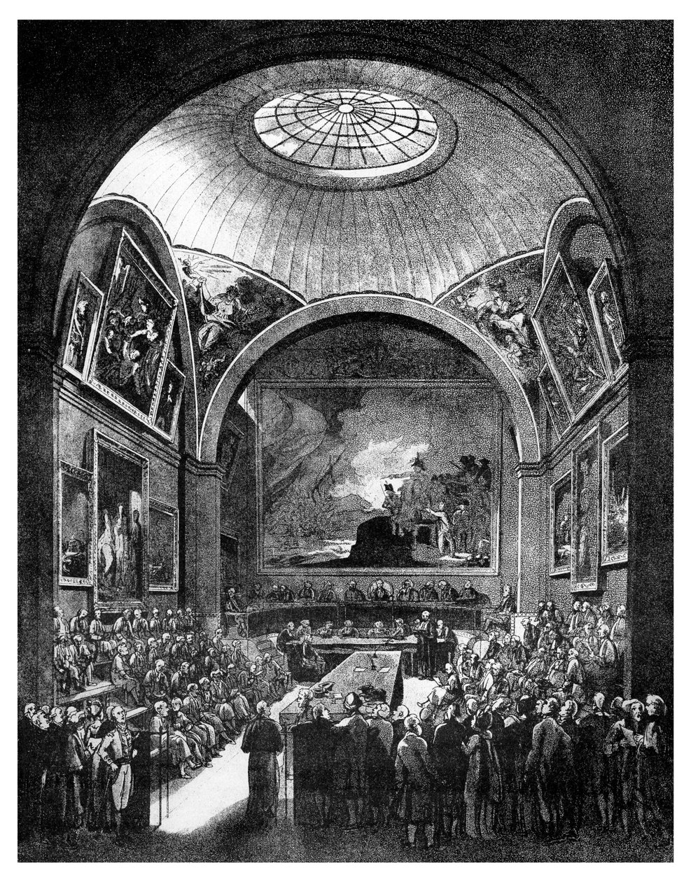 Common Council Chamber, Guildhall, City of London, 1886. af William Griggs