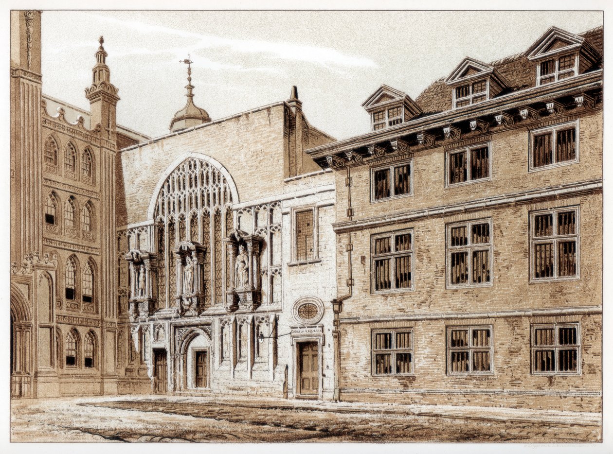 Vestfronten af Guildhall Chapel, City of London, 1886 af William Griggs