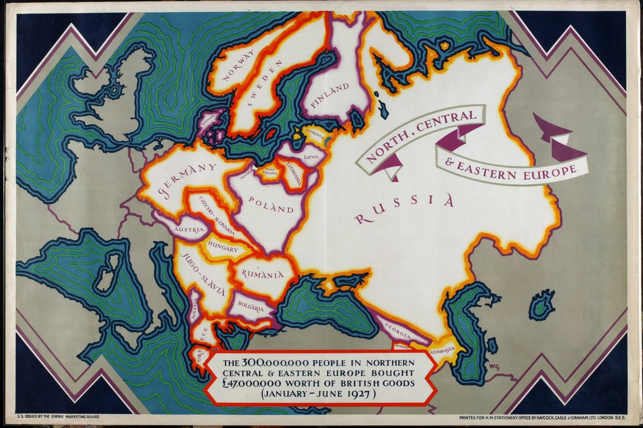 Pohjois-, Keski- ja Itä-Eurooppa, sarjasta "Where Our Exports Go" af William Grimmond