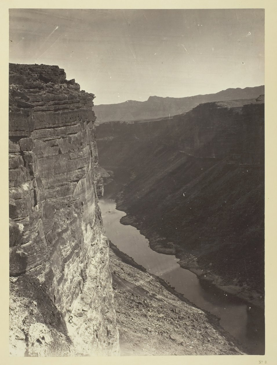 Grand Cañon, Colorado River, nær Paria Creek, Looking East, 1872. af William H. Bell