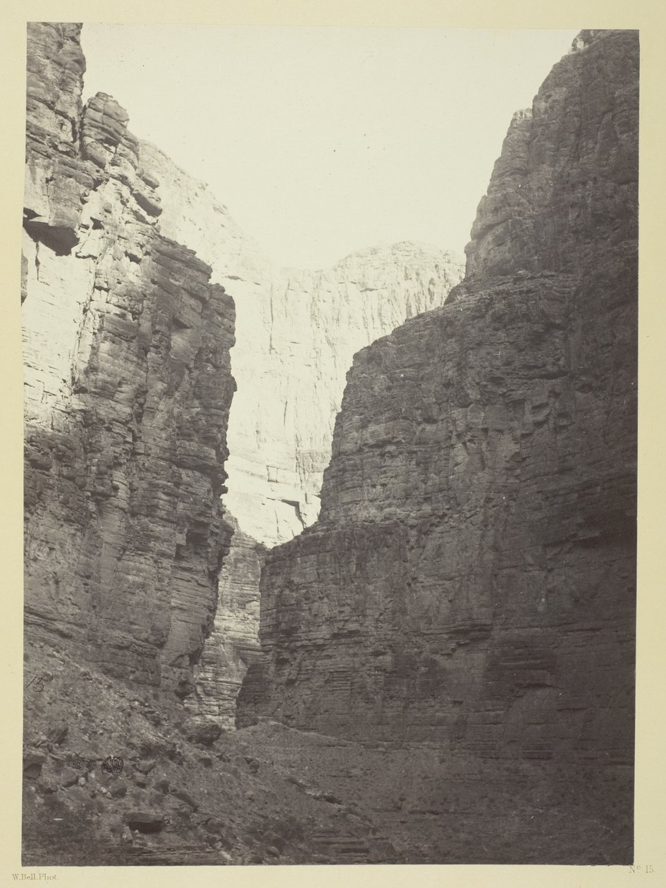 Kalkstensvægge Kanab Wash, Colorado River af William H. Bell