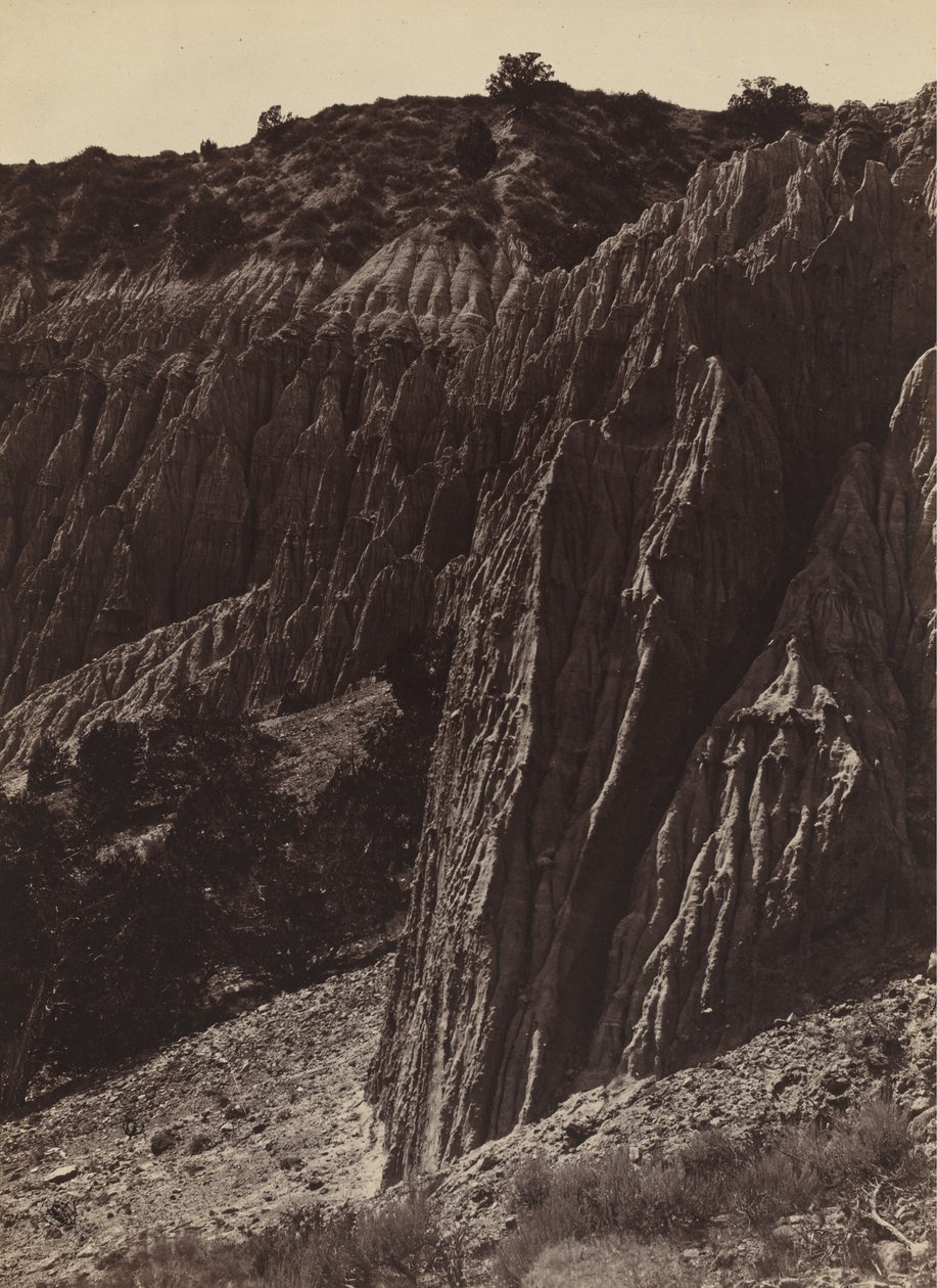 Regnskulptur, Salt Creek Canon, Utah, 1872. af William H. Bell
