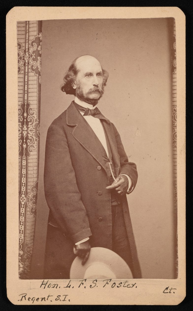 Portræt af LaFayette Sabine Foster 1806-1880, mellem 1871 og 1880. af William H Jennings