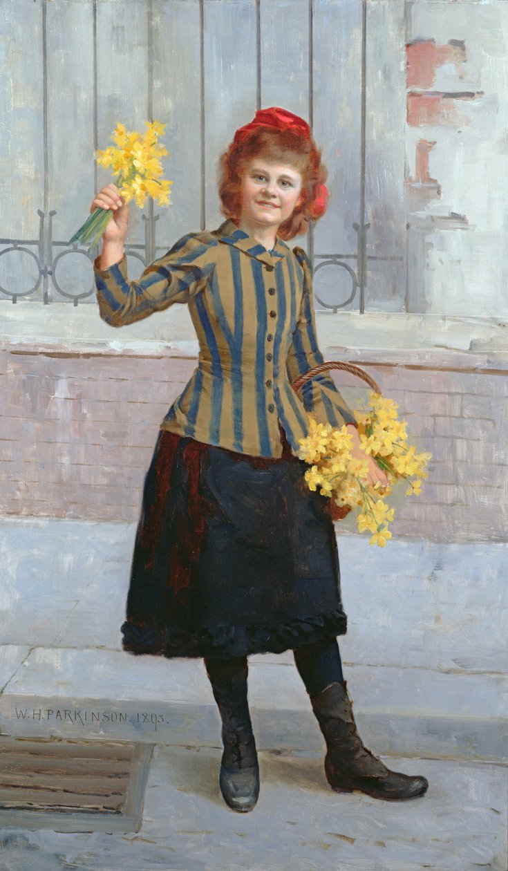 Et portræt af frøken Gertie Miller, 1893 af William H. Parkinson