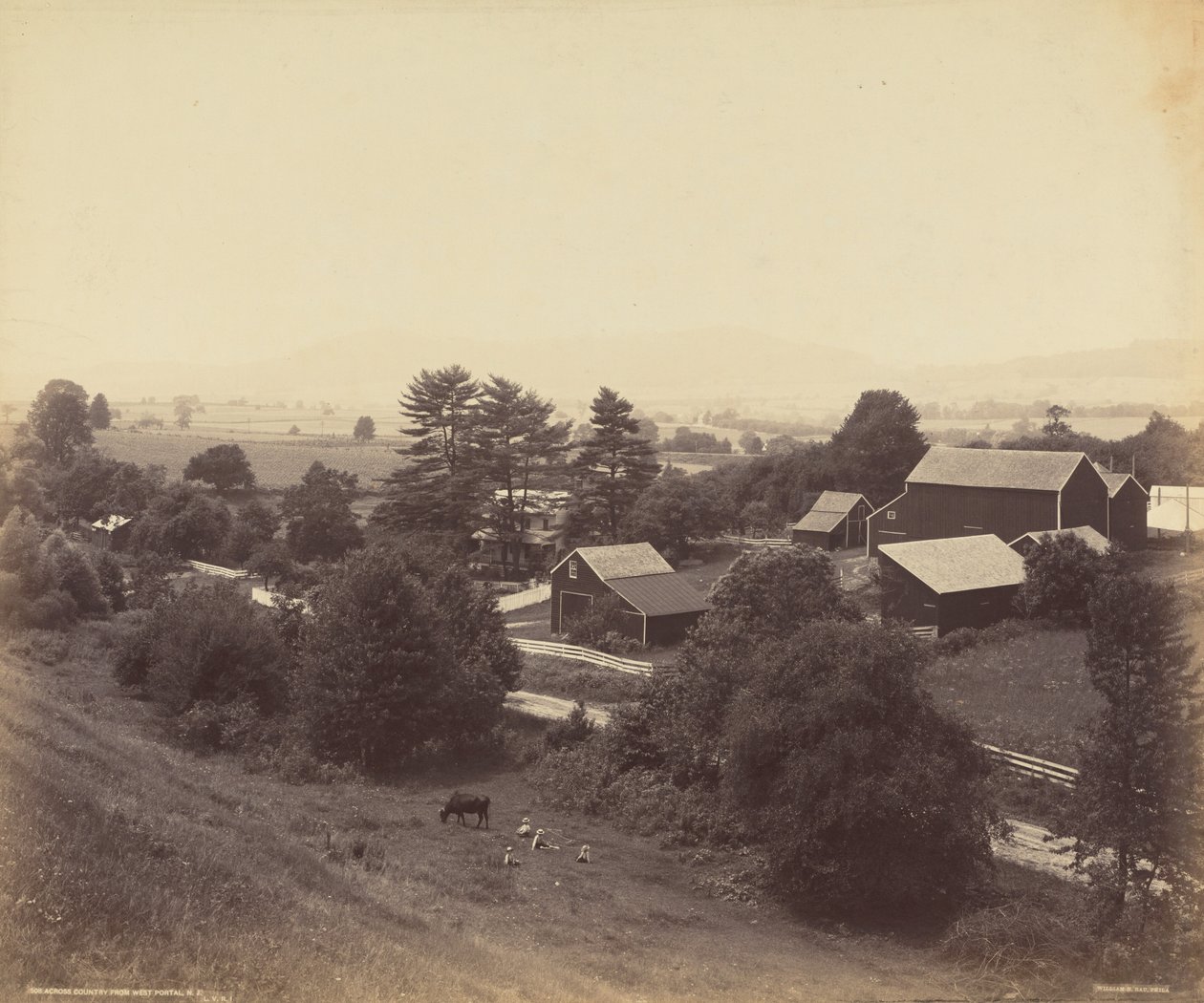 På tværs af landet fra West Portal, N.J. af William H. Rau