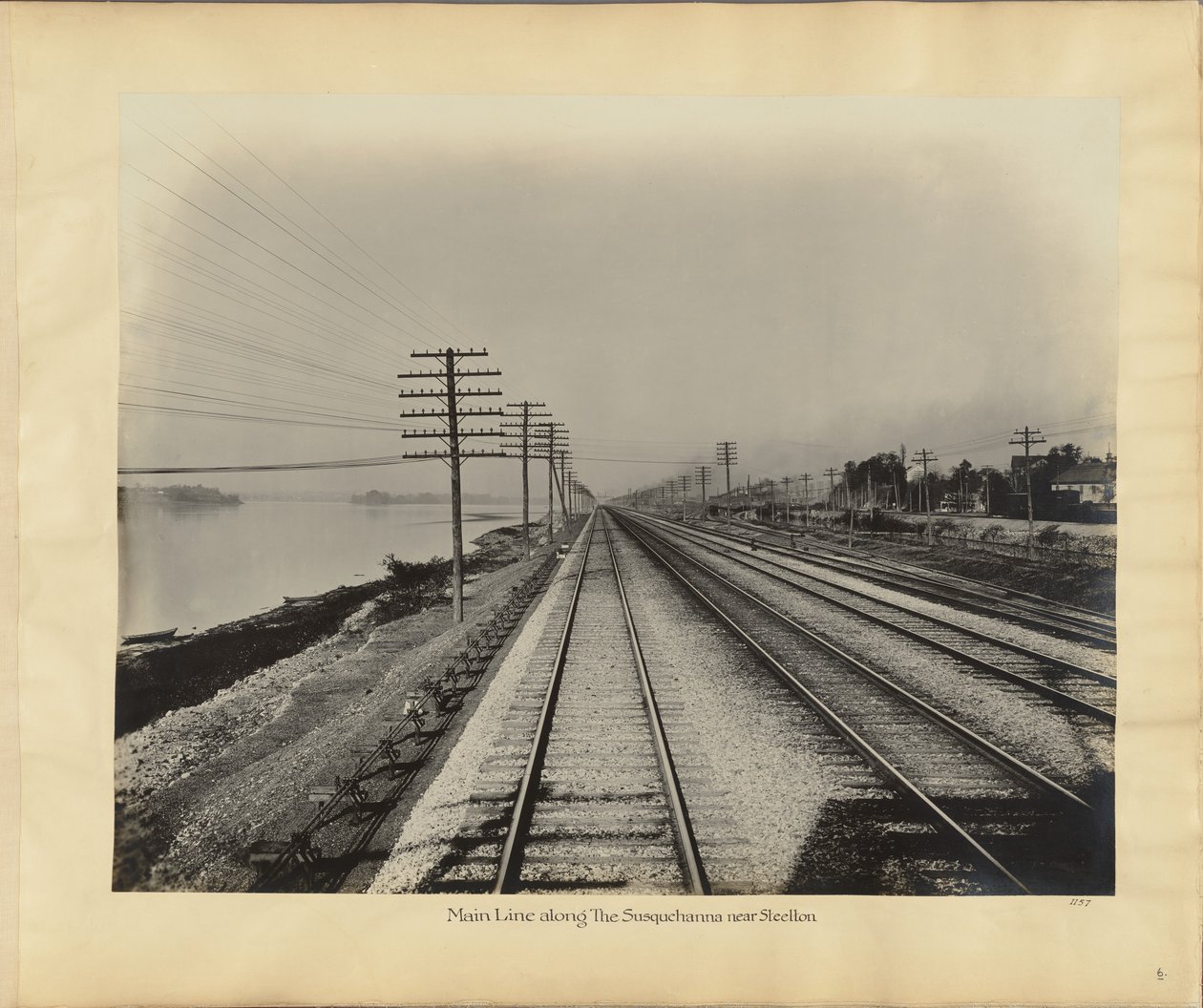 Hovedlinjen langs Susquehanna nær Steelton af William H. Rau
