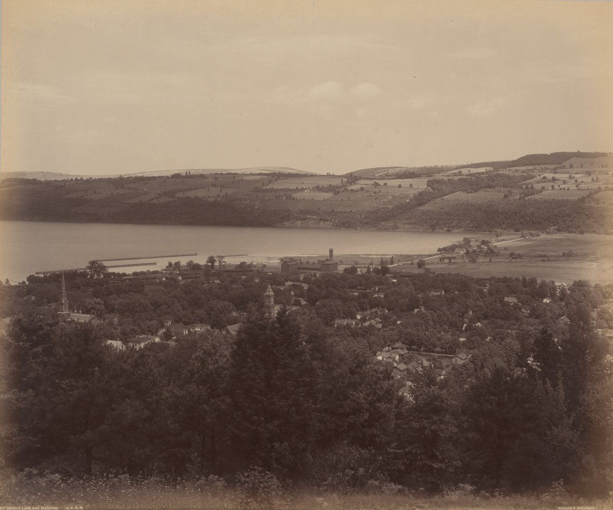Seneca Lake og Watkins af William H. Rau
