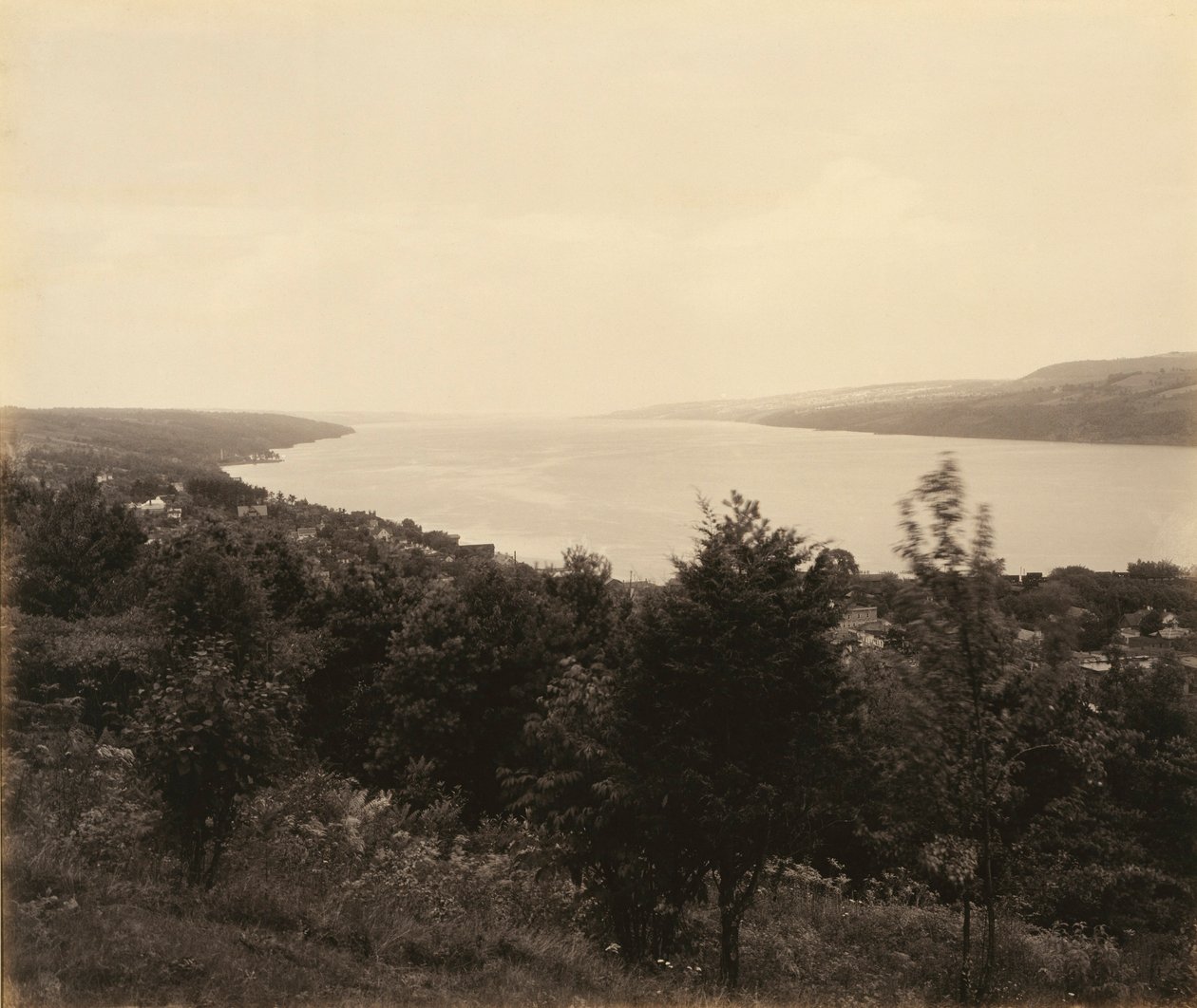 Seneca Lake og Watkins Glen, for Lehigh Valley Railroad af William H. Rau