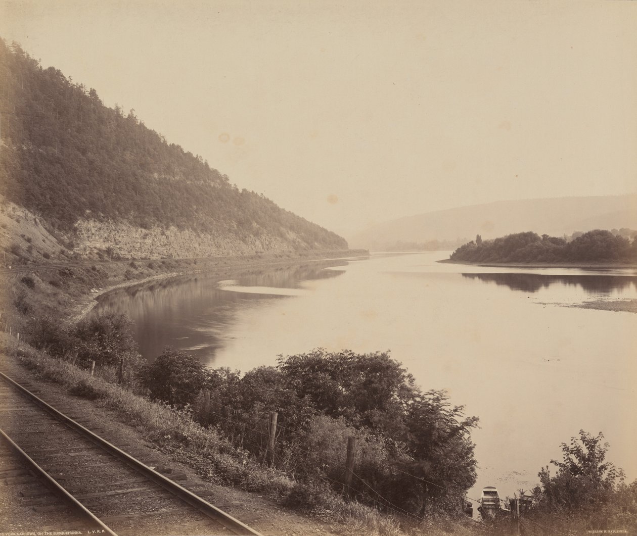 York Narrows, på Susquehanna af William H. Rau
