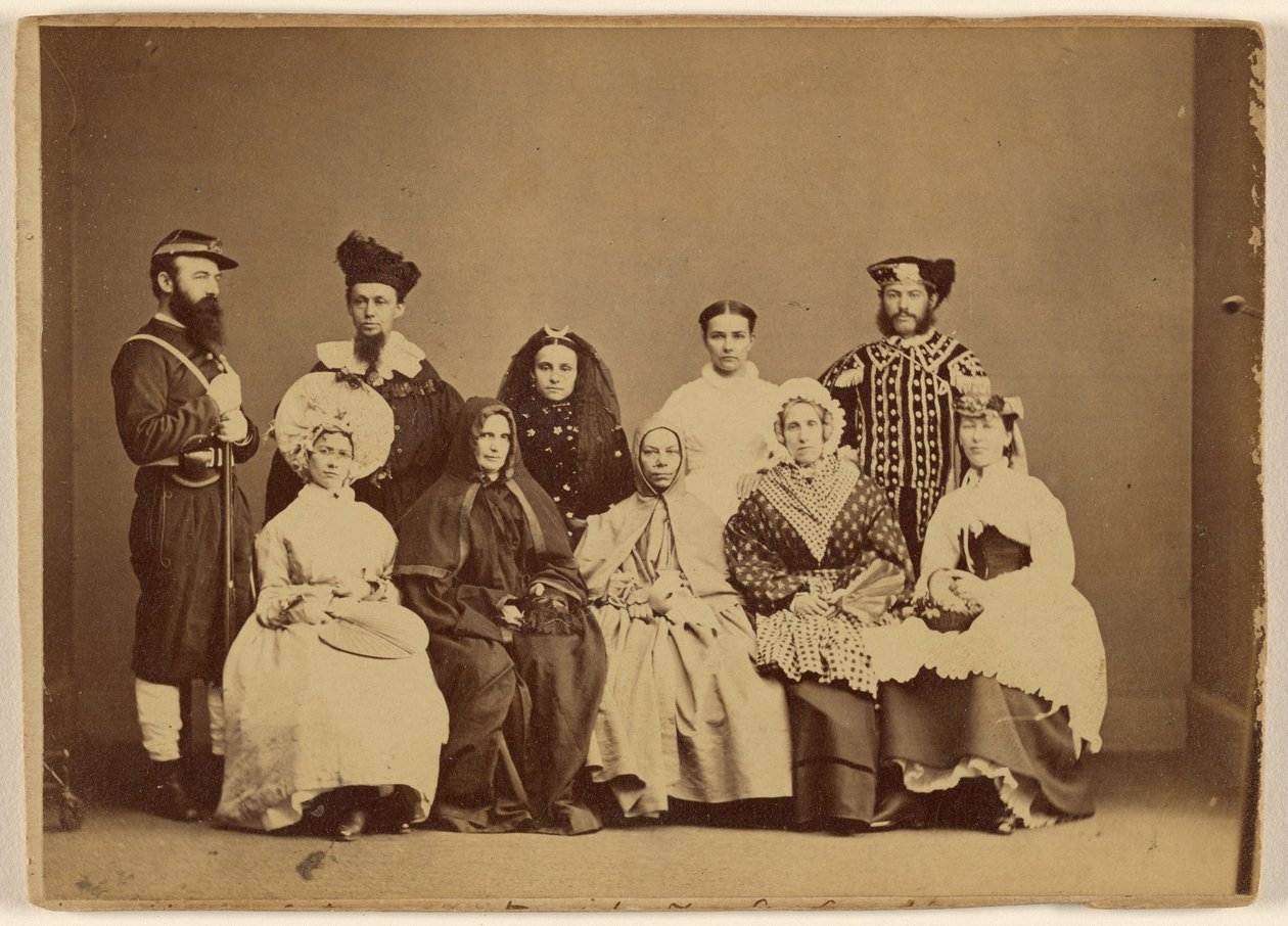 Maskeradebillede 18. februar 1868 - Friendship Hall Phila. af William H. Rhoades