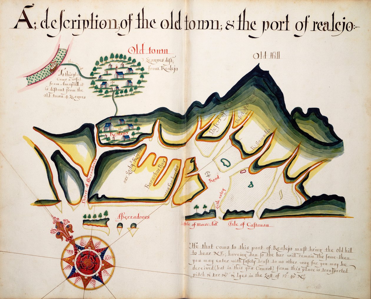 En beskrivelse af den gamle bydel og havnen i Realejo af William Hack