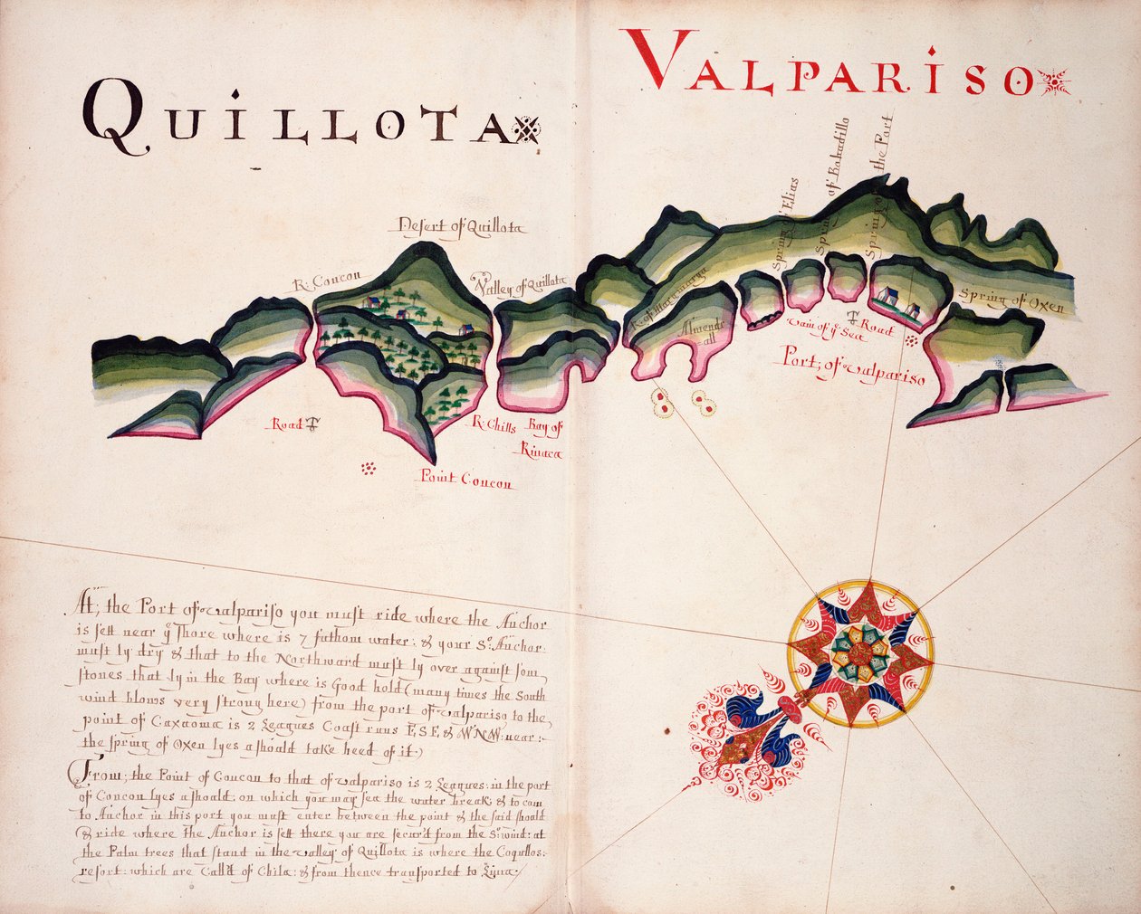Quillota og Valpariso, den sydamerikanske stillehavskyst af William Hack