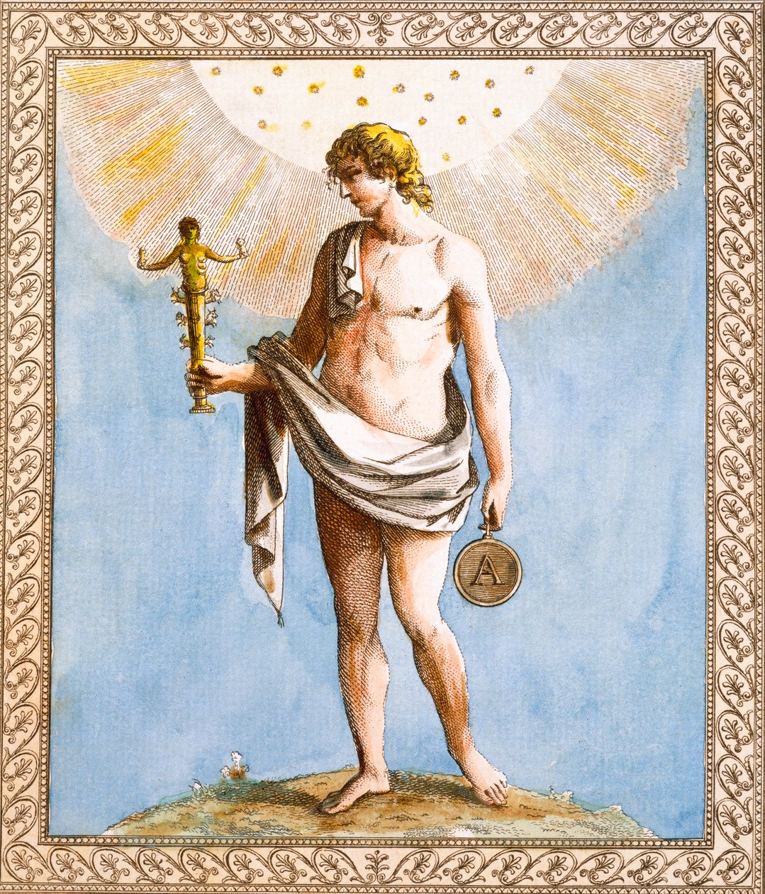 Apollo, graveret af Francesco Bartolozzi, 1799 af William Hamilton