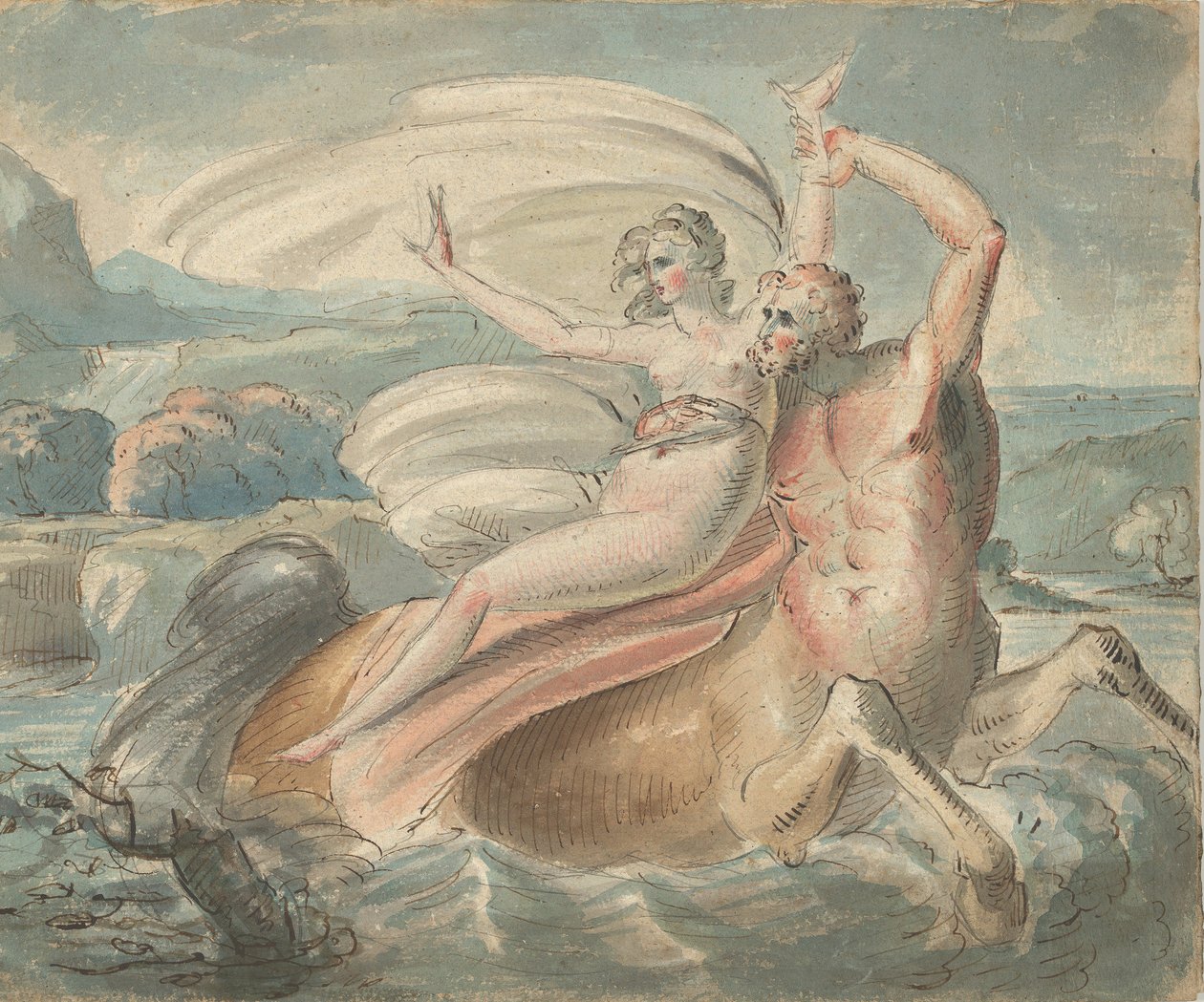 Bortførelsen af ​​Deianira, 1770-80. af William Hamilton