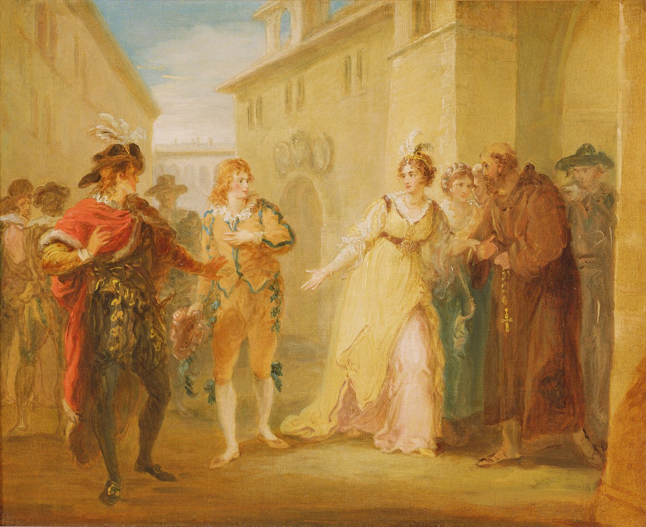 The Revelation of Olivias trolovelse, fra akt V, Scene i af 