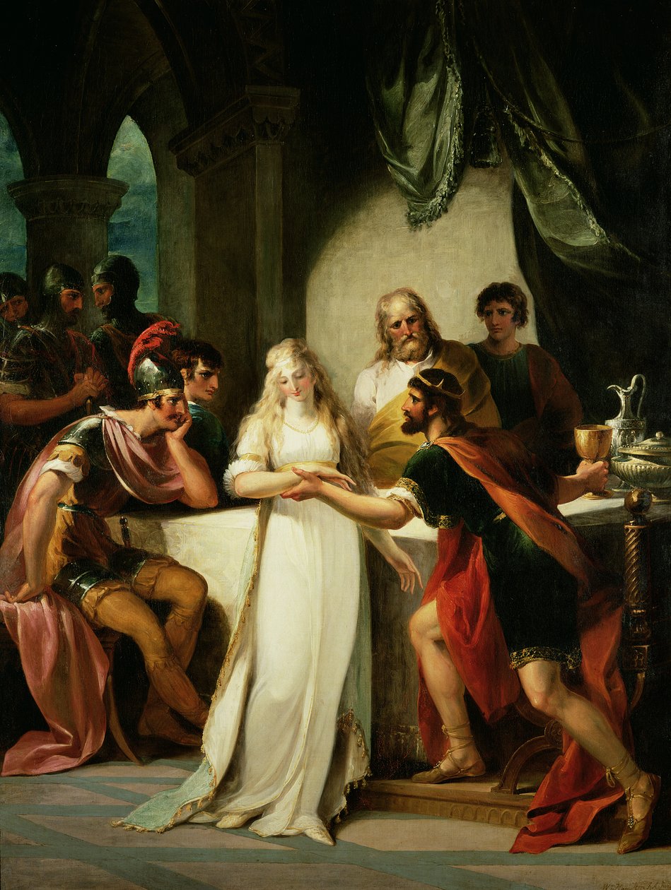 Vortigern og Rowena, 1793 af William Hamilton