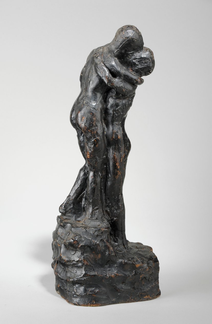 Maquette for The Kiss, ca. 1916 (malet gips) (se også 440229) af William Hamo Thornycroft