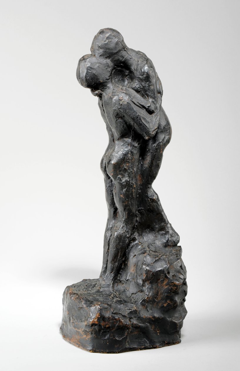Maquette for The Kiss, ca. 1916 (malet gips) (se også 440230) af William Hamo Thornycroft