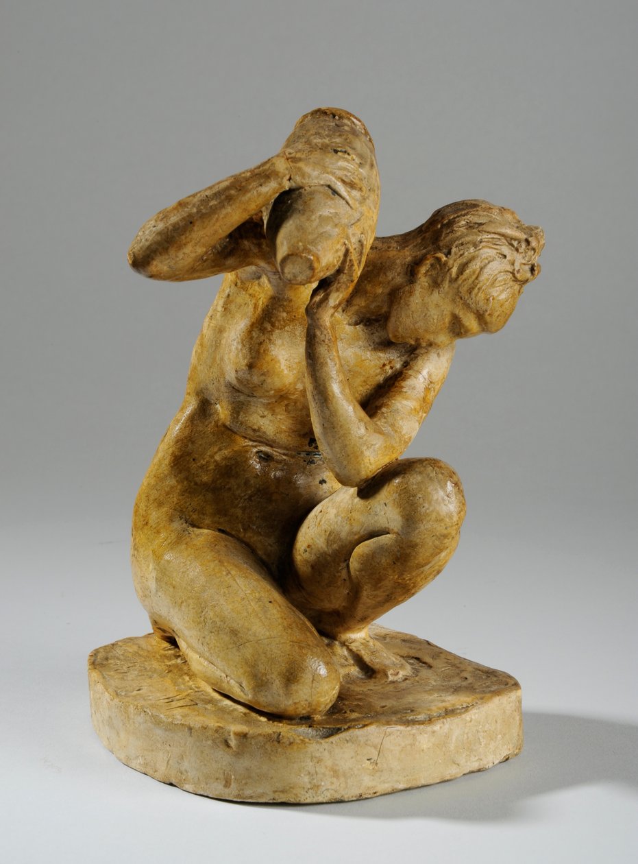 Maquette til en statuette af en kvinde, der vasker af William Hamo Thornycroft