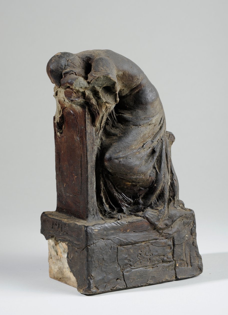 Maquette for the Figure of Grief (plasticine) (se også 440342) af William Hamo Thornycroft