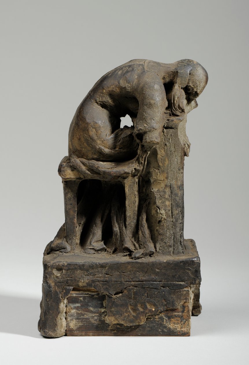 Maquette for the Figure of Grief (plasticine) (se også 440343) af William Hamo Thornycroft