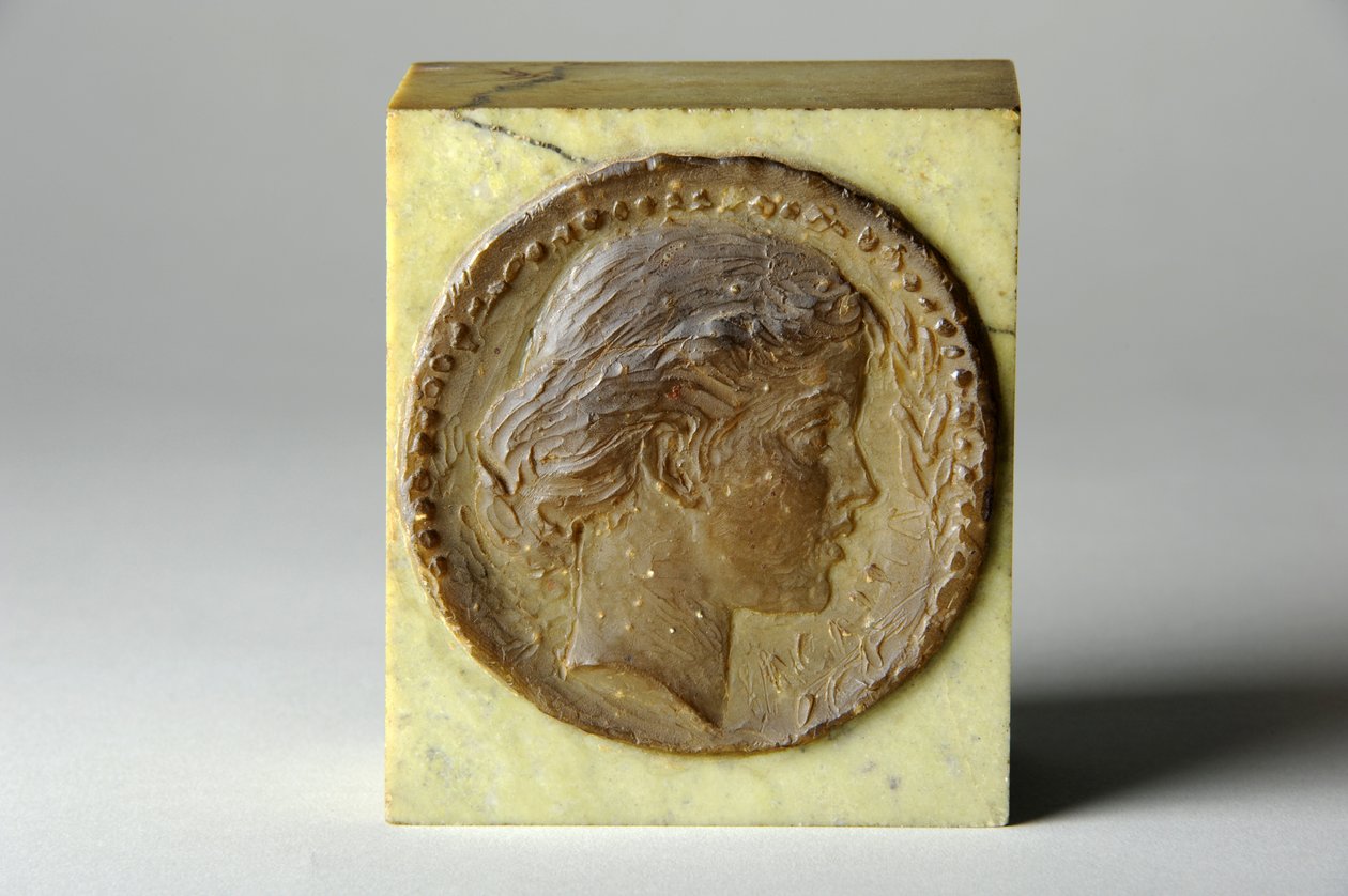 Medaljonportræt af Agatha Thornycroft, ca. 1900 (voks) af William Hamo Thornycroft