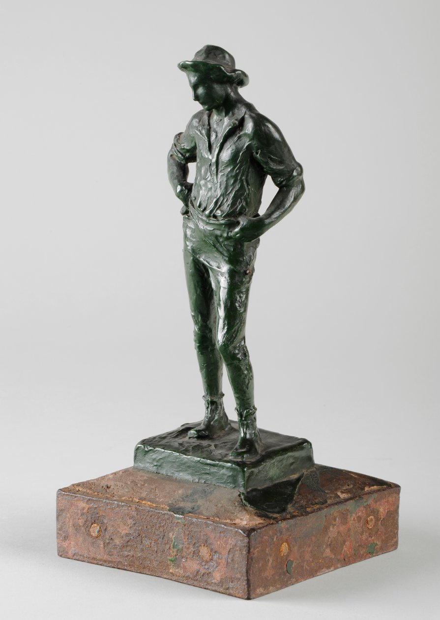 Plæneklipperen, ca. 1884 (voks) (se også 440211) af William Hamo Thornycroft