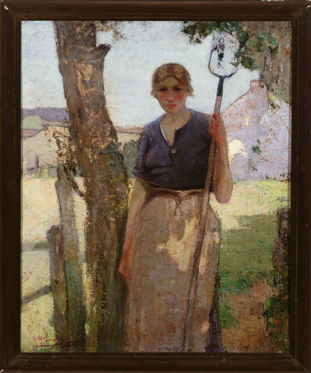 Gårdpigen, 1915 af William Hanna Clarke