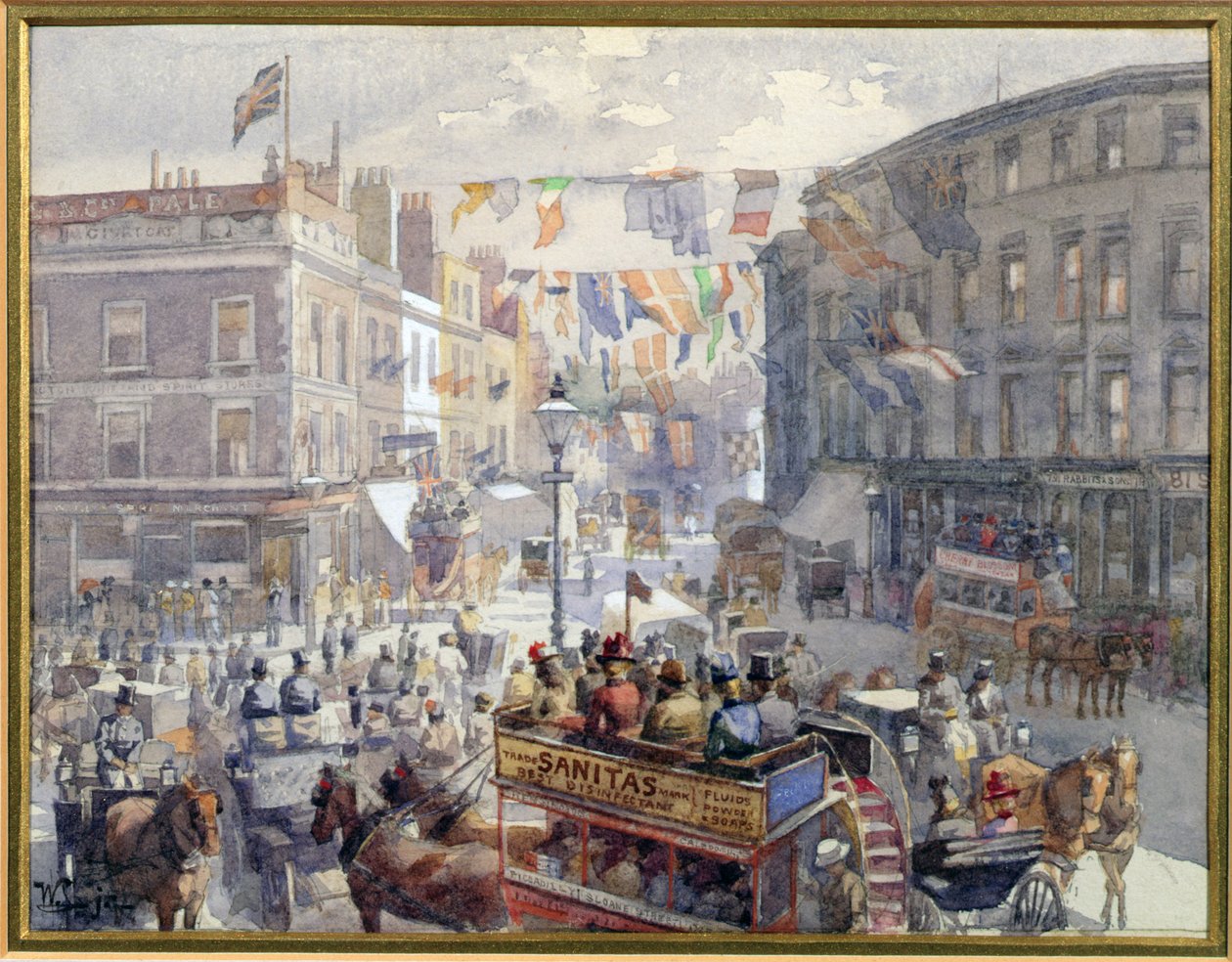 The Jubilee, Kensington High Street, London, 1901 af William Harding Collingwood Smith