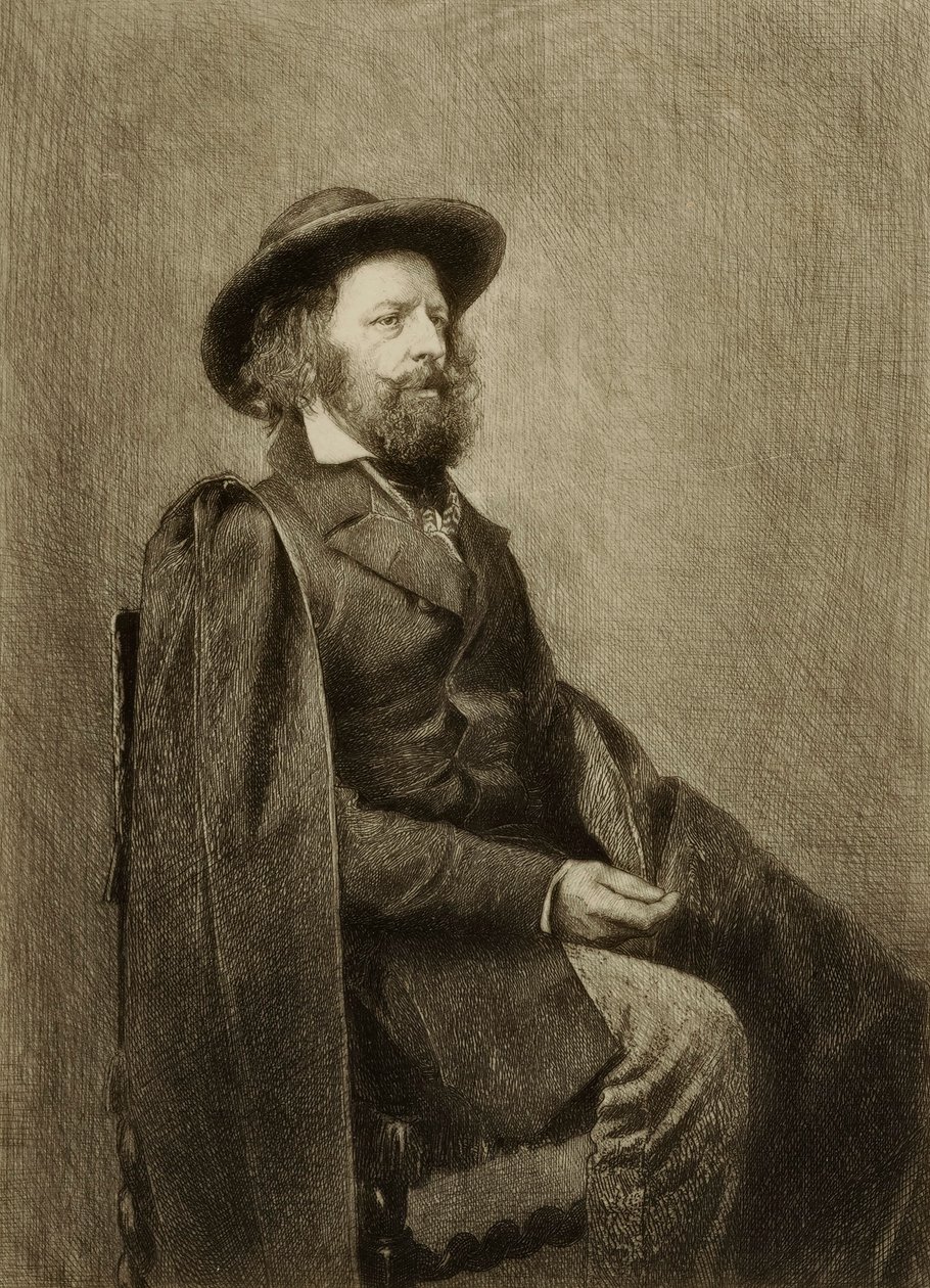 Uden titel (portræt af en siddende mand) af William Harry Warren Bicknell