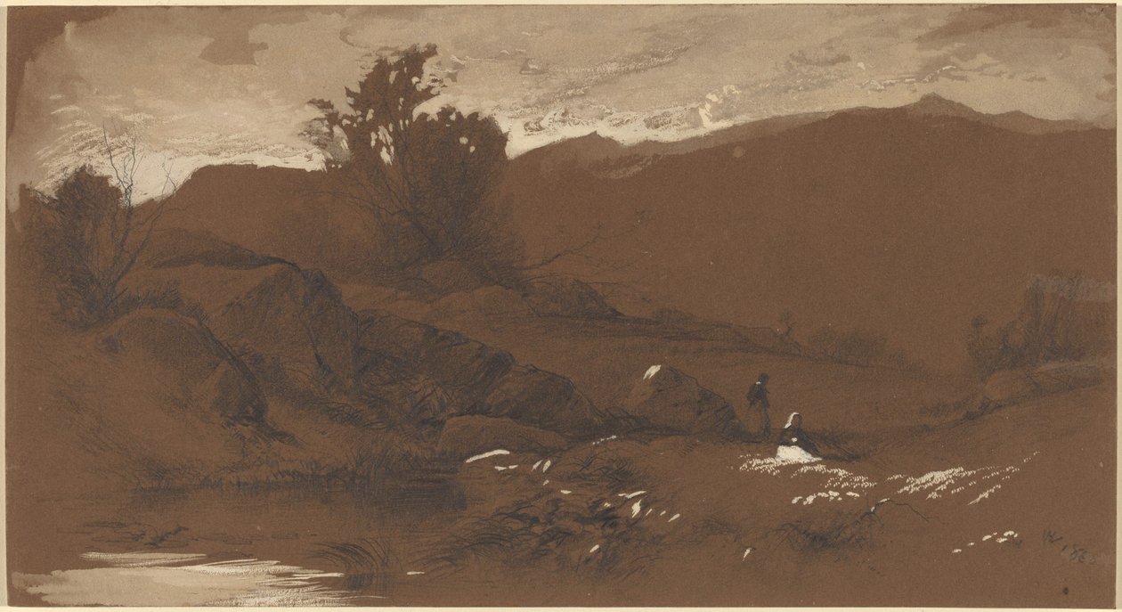 Figurer i et Landskab af William Hart