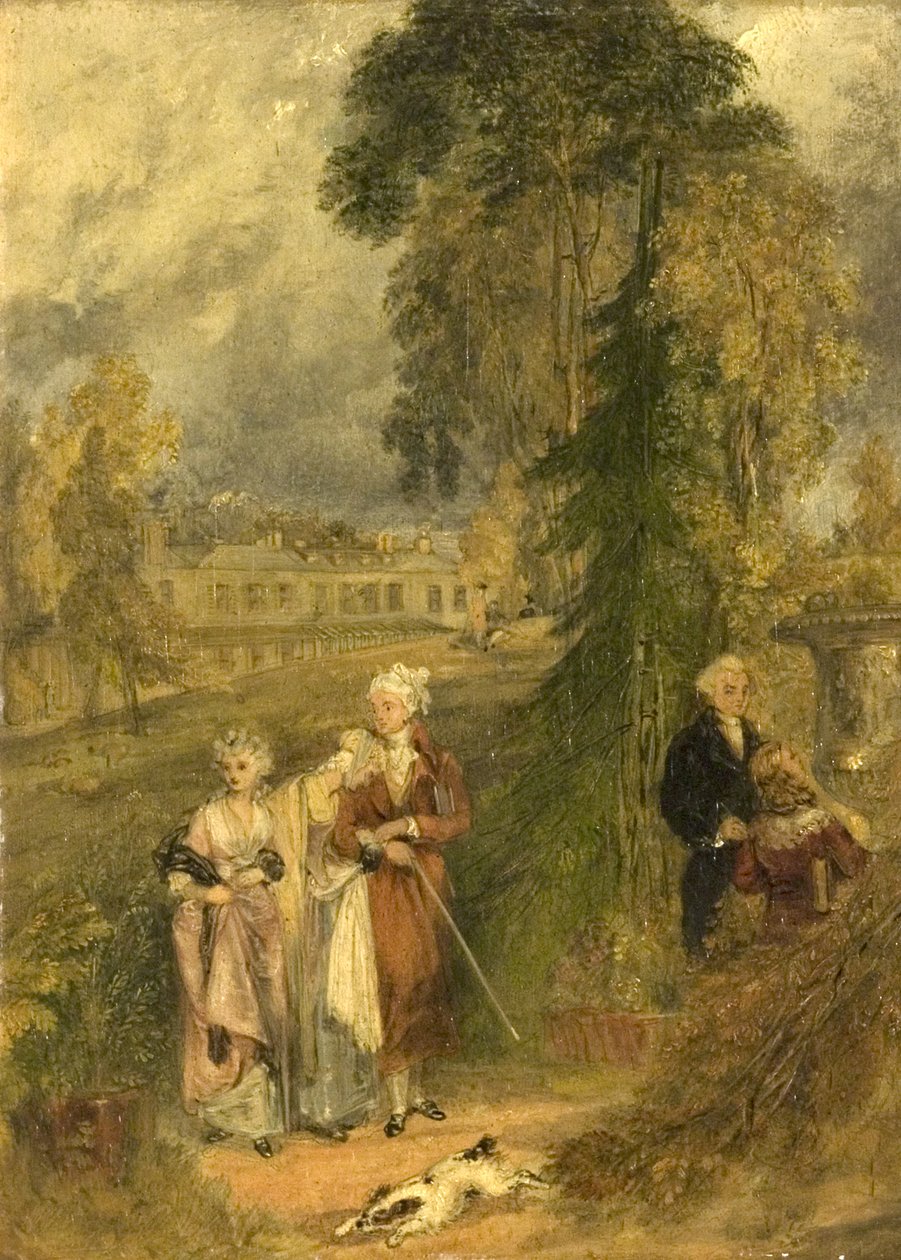 The Residence of Hayley, Eartham, Sussex af William Harvey