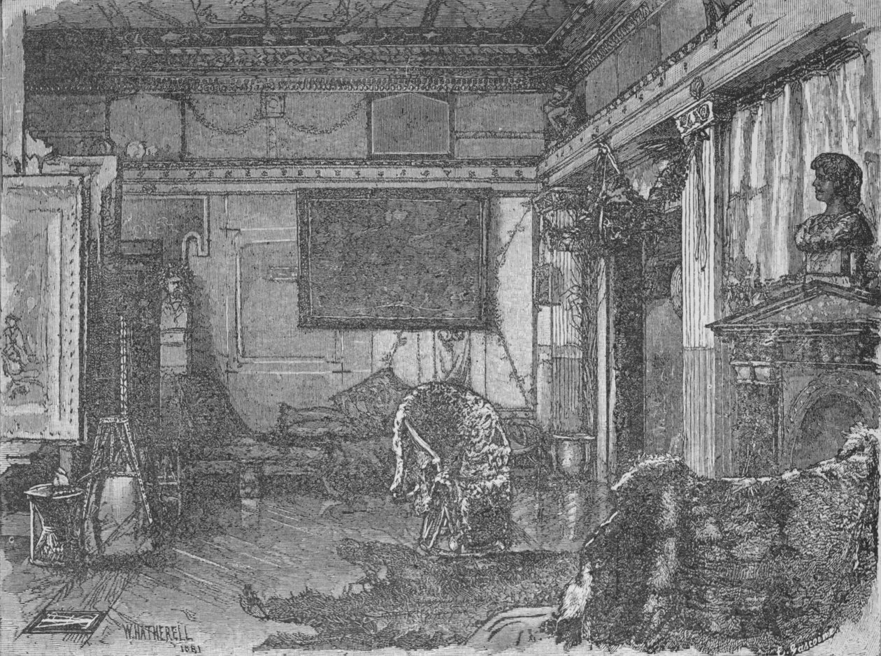 Alma Tademas tidligere studie, 1890 af William Hatherell