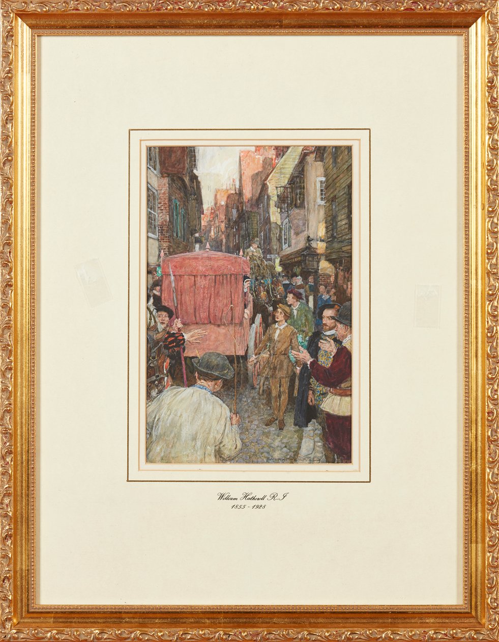 En Elizabethansk trafikprop (blyant og akvarel) af William Hatherell