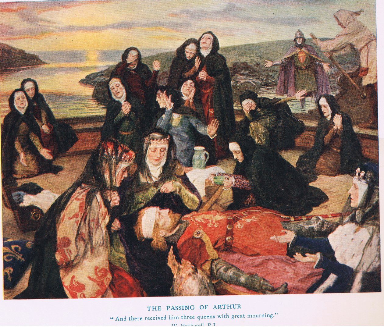 The Passing of Arthur, illustration fra 